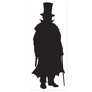 300x300 Spy Detective Party Plastic Villain Silhouette Outline Wall