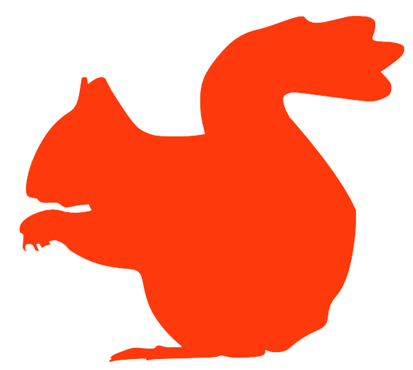 600x537 Squirrel Silhouette Clip Art