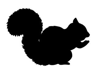320x238 Squirrel Silhouette Decal Sticker
