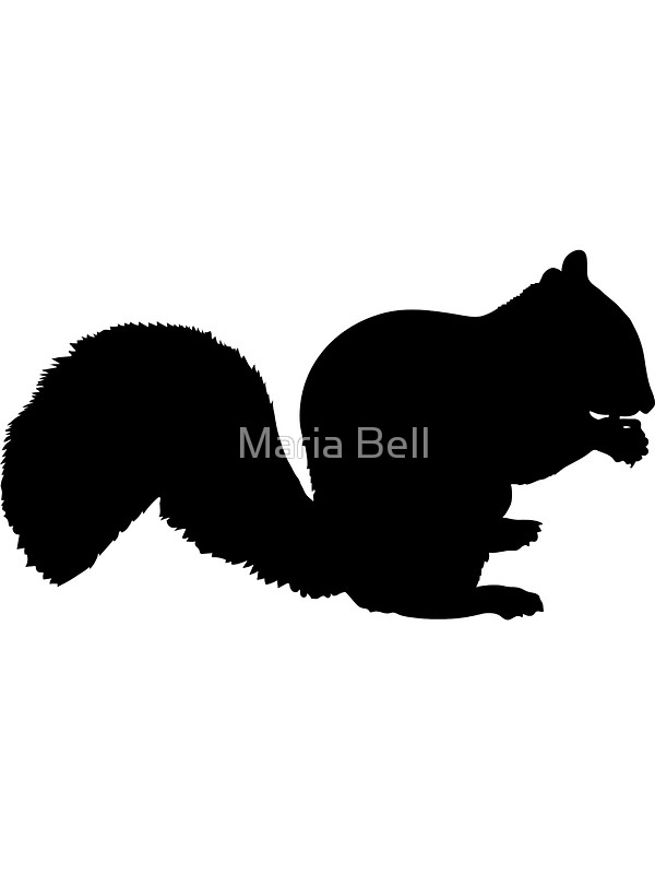 600x800 Squirrel Silhouette Stickers By Maria Bell Redbubble