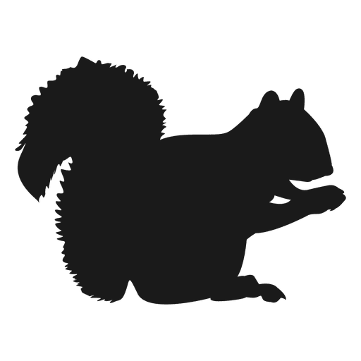 512x512 Squirrel Silhouette