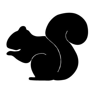 380x380 Squirrel%20silhouette Cameo Squirrel, Silhouettes
