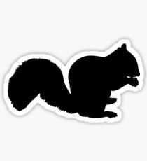 210x230 Squirrel Silhouette Stickers Redbubble