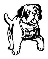 203x249 Saint Benard Custom Face Decal St. Benard Silhouette Personalized