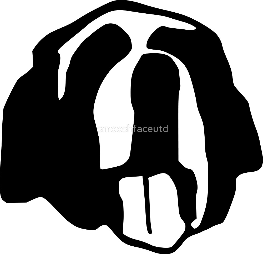 1000x968 Saint Bernard Or Newfoundland Face Silhouette