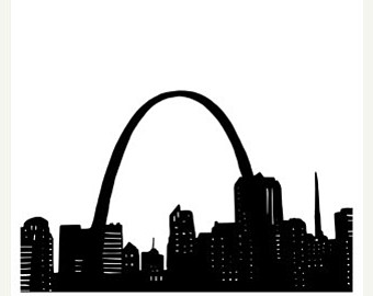 St Louis Skyline Silhouette at GetDrawings | Free download