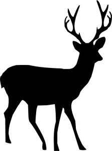 223x300 Xmas Die Cut Silhouette Stag (6) Card Making Christmas Jars