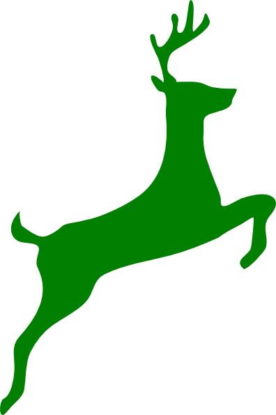 396x595 Leaping Stag Clip Art