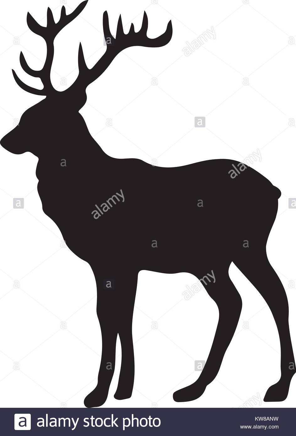 943x1390 Stag Stock Vector Images