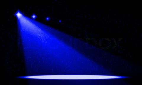 480x288 Silhouette Performance Spotlight Empty Stage