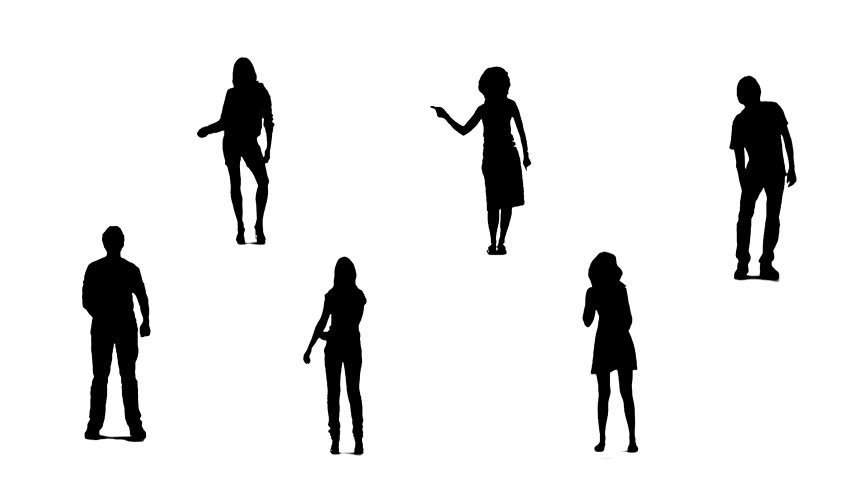 852x480 Woman Silhouette Free Video Clips