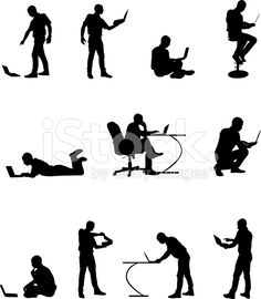 236x270 Silhouettes Of People Texting