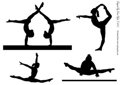 400x283 Silhouette Clipart Gymnast