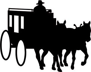 Stagecoach Silhouette at GetDrawings | Free download