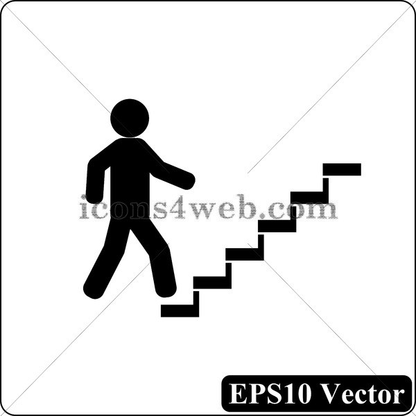 600x600 Businessman On Stairs