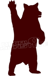 158x248 Spartan Standing Warrior Silhouette 1 Decal Sticker