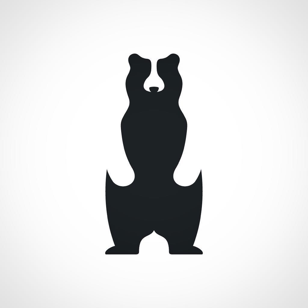 1024x1024 Standing Bear Logo By Mistershot (@mistershot Designs)