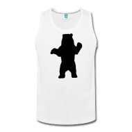 190x190 Standing Bear, Grizzly Bear Silhouette By Azza1070 Spreadshirt