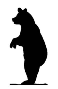 236x361 Bear Silhouette