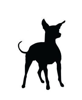 270x330 Silhouette Chihuahua Dog Standing