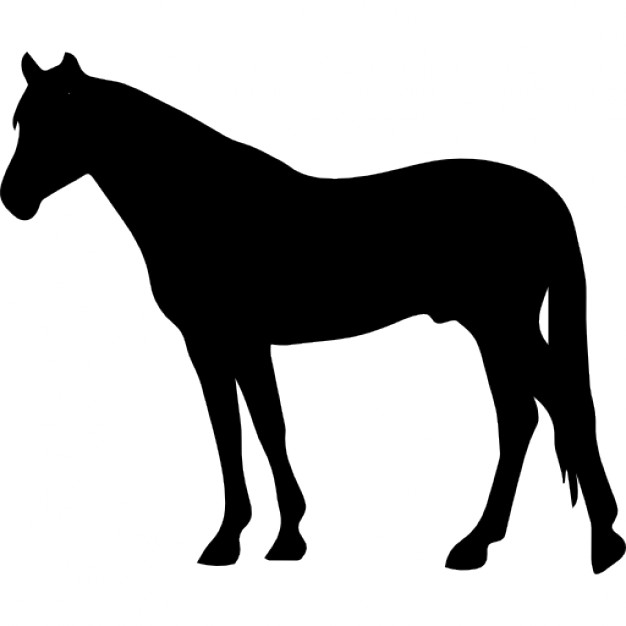 Standing Horse Silhouette at GetDrawings | Free download