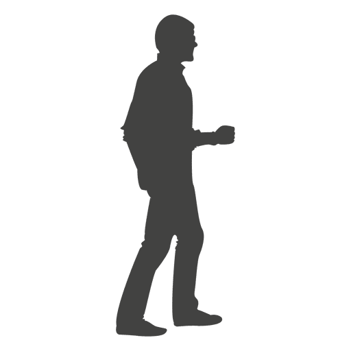 512x512 Man Walking Silhouette 14