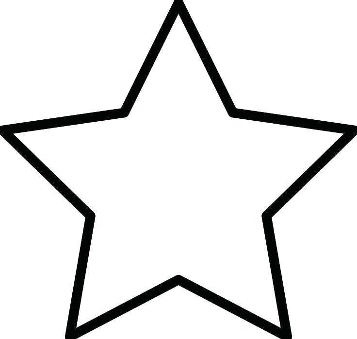 736x699 Hollywood Star Printable Template Kids Coloring Star Outline