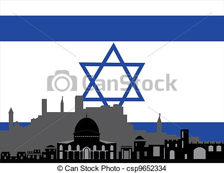 450x347 Israel And The Flag With Star Of David Stock Photo