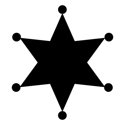 512x512 Sheriff Star Silhouette 01
