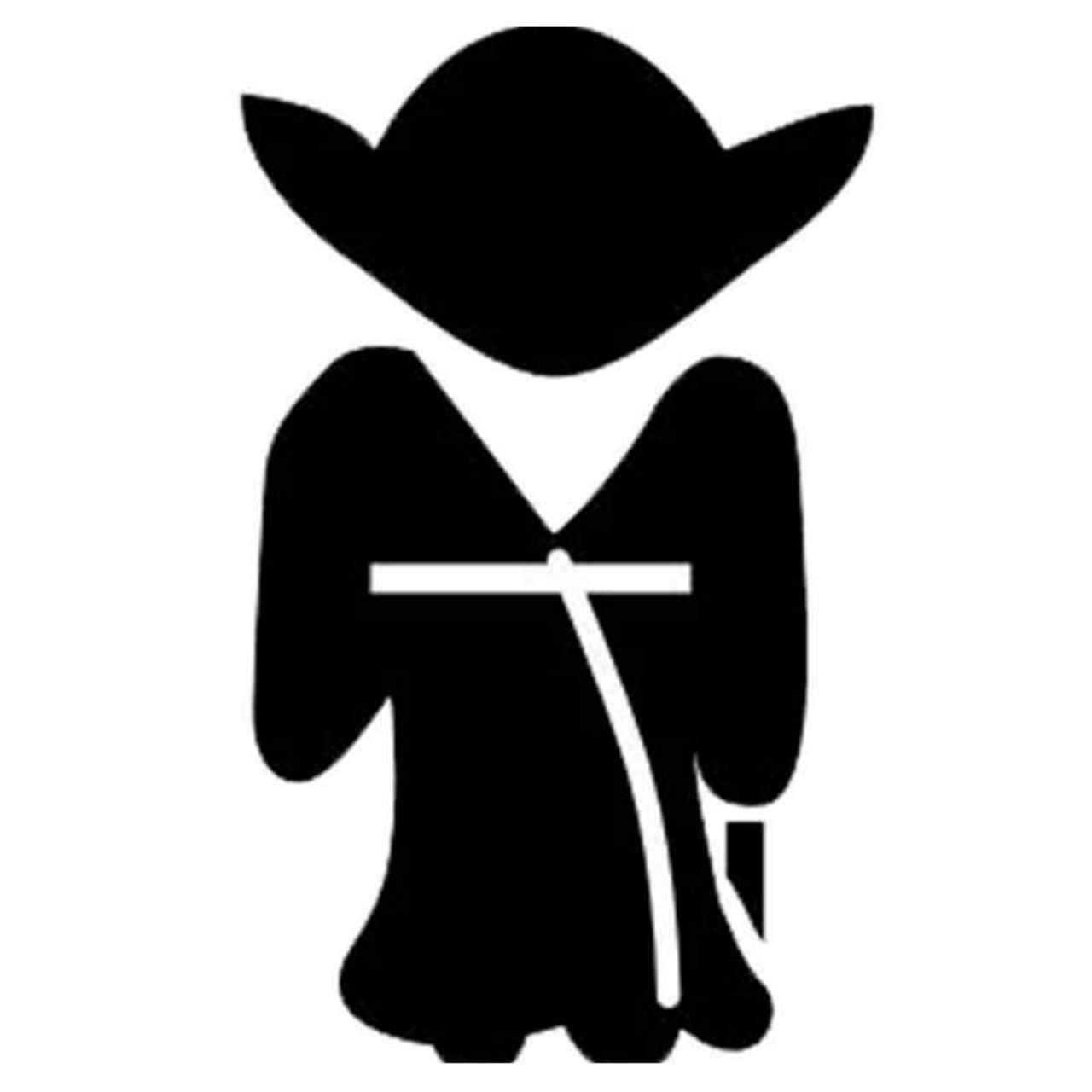 1280x1280 Star Wars Yoda 74 Decal Sticker Star, Cricut And Silhouette