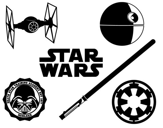 570x449 Star Wars Dxf Svg Eps Png File For Use With Your Silhouette