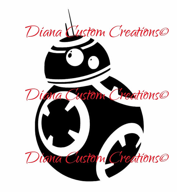 570x616 Bb8 Star Wars Svg Cricut And Silhouette From Dianacustomcreations