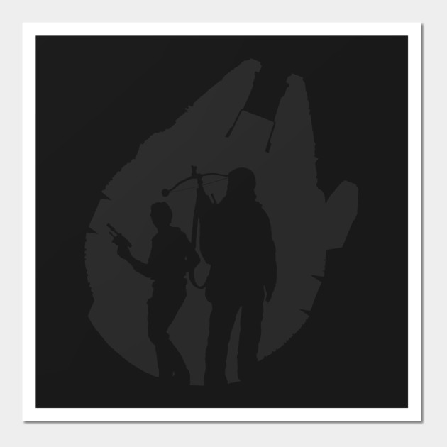 630x630 Chewie And Han Solo's Silhouettes