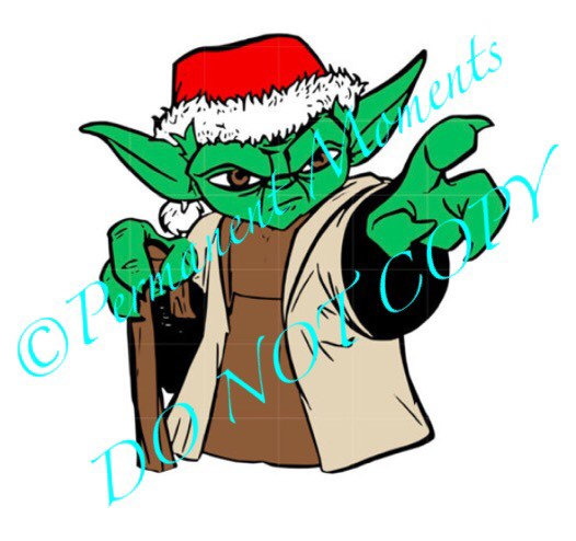 526x494 Svg Studio Christmas Star Wars Yoda Scalable Vector Instant