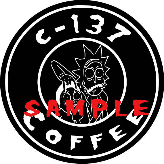 570x570 Starbucks Rick And Morty Inspired Svg File For Cricut