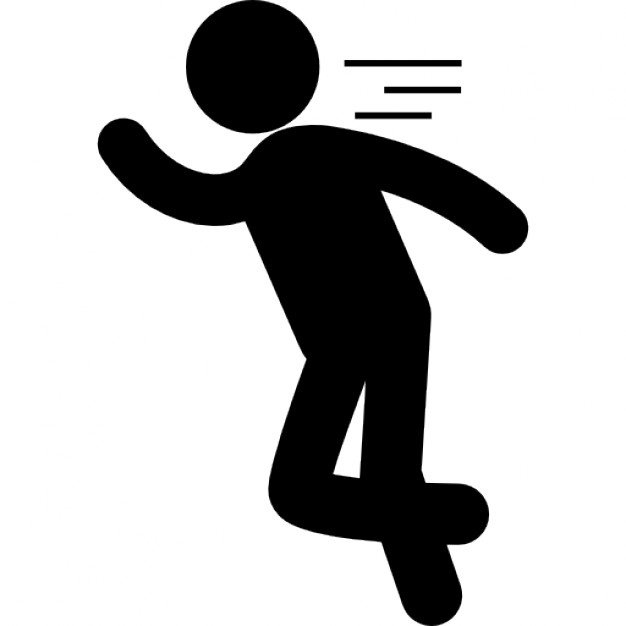 626x626 Man Silhouette Running Escaping Icons Free Download