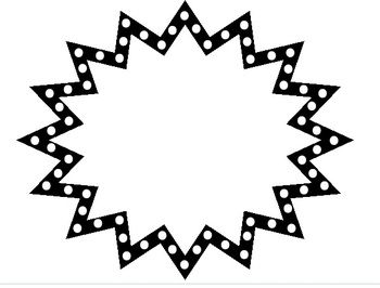 350x266 This Is 16 Point Blacknd White Starburst Frame