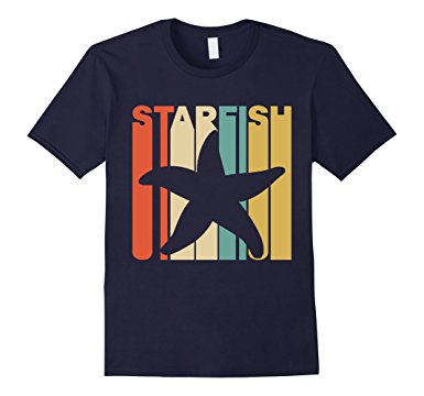 385x360 Vintage Style Starfish Silhouette T Shirt Clothing