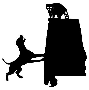 351x355 Coon Hunting Alabama State Decal, Vinyl Truck, Window
