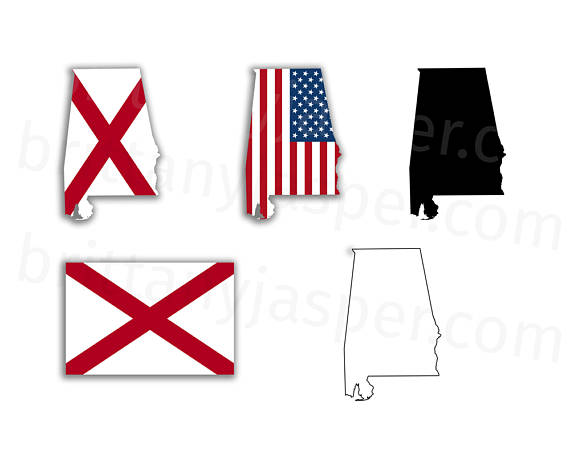 570x453 Alabama State Flag Svg Vector Clip Art