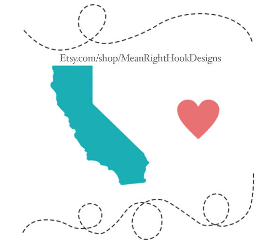 570x502 California Svg State Svg Silhouette Heart Svg And Dotted