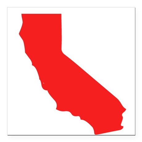460x460 California State Outline Car Magnets