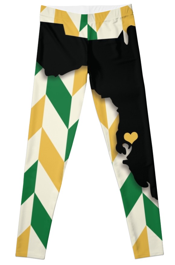 579x875 University Of South Florida Chevronstate Silhouette Leggings By