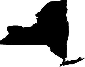 300x235 New York State Vinyl Decalsticker Silhouette Nyc Ebay