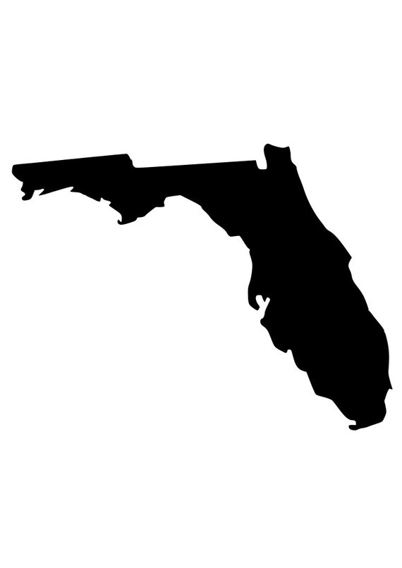 570x806 State Of Florida Outline Laptop Cup Decal Svg Digital Download