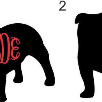 354x354 Bulldog Monogram ~ Uga Georgia Bulldogs ~ From Twangboutiquedotco