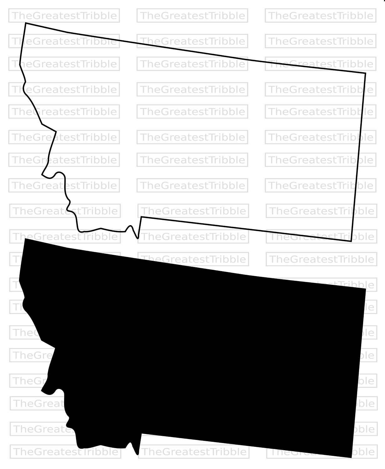 1231x1500 Montana State Map Svg Png Jpg Vector Graphic Clip Art Montana
