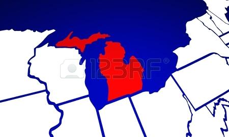 450x270 Maps United States Map Michigan On World New Detroit. United