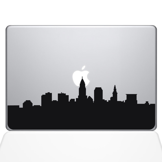 560x560 Cleveland Skyline City Macbook Decal The Decal Guru