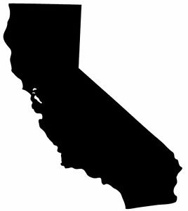 268x300 This Is A California State Shape Silhouette Sticker Or Decal Vinyl